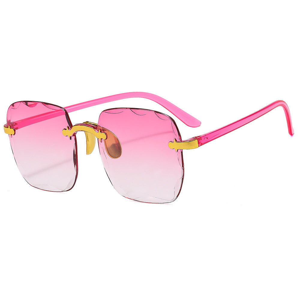Frameless Trimming Internet-famous Sunglasses Women Frameless Trimming Internet-famous Sunglasses Women