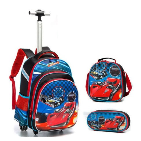 Three-piece Trolley Bag For Primary School Students Three-piece Trolley Bag For Primary School Students