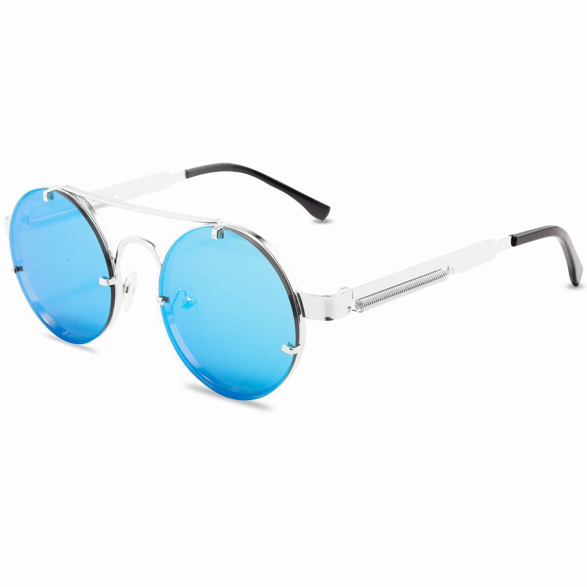 Round Steampunk Sunglasses Brand Design Men Women Metal Punk Round Steampunk Sunglasses Brand Design Men Women Metal Punk