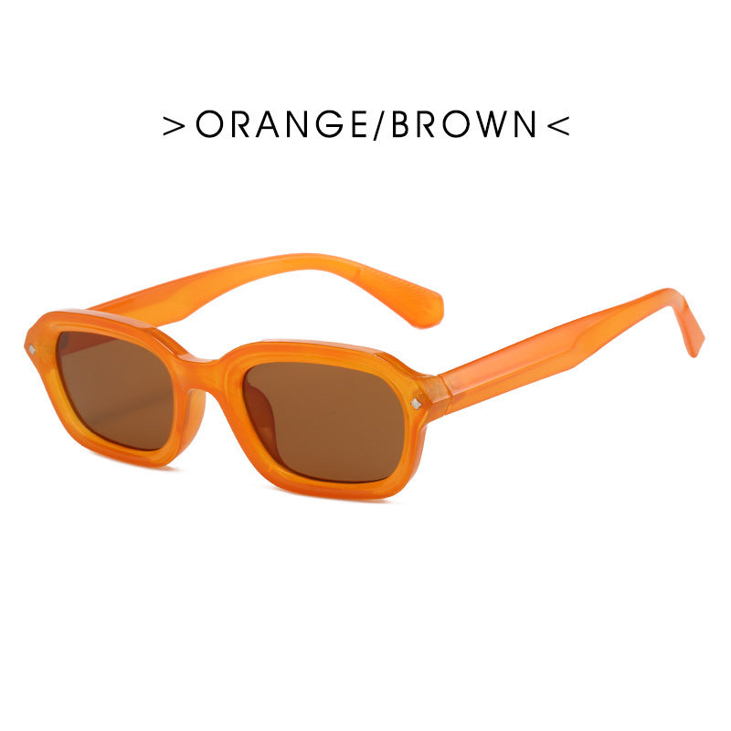 Retro High-grade Narrow Frame Square Sunglasses Women Retro High-grade Narrow Frame Square Sunglasses Women