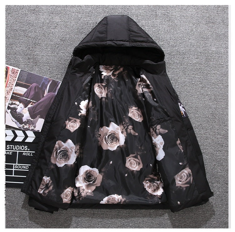 Slim All-match Student Hooded Down Jacket Men's Short Slim All-match Student Hooded Down Jacket Men's Short