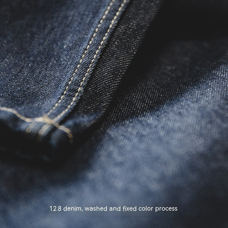Vintage Denim Washed Elastic Waist Loose Jeans Cityboy Wide Leg Tapered Pants Men Vintage Denim Washed Elastic Waist Loose Jeans Cityboy Wide Leg Tapered Pants Men