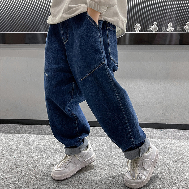 Boys Autumn Jeans Children's Clothing Casual Spring And Autumn Handsome Trousers Boys Autumn Jeans Children's Clothing Casual Spring And Autumn Handsome Trousers