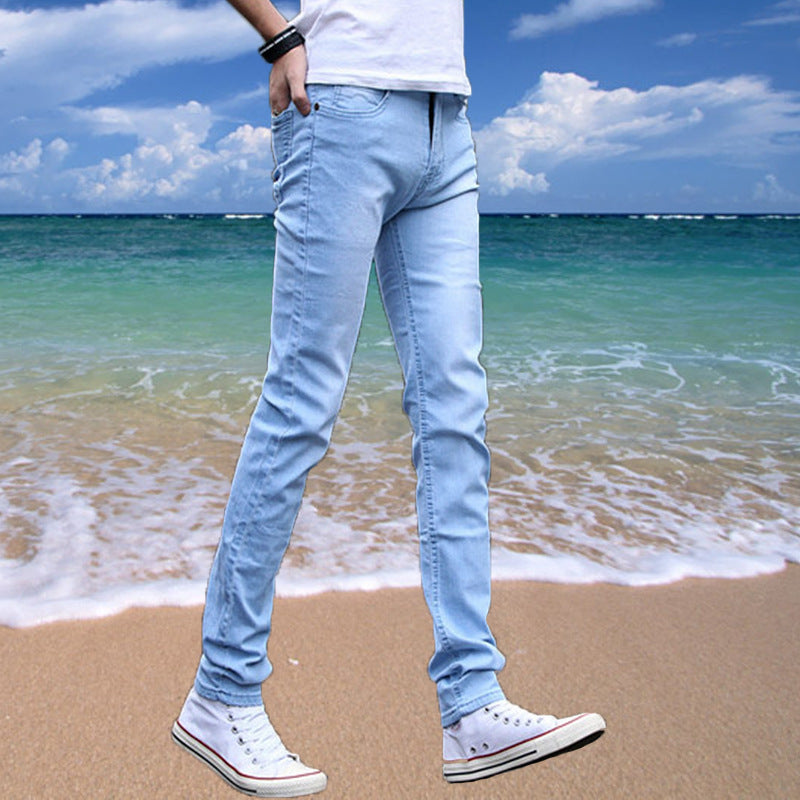 Thin Men's Jeans Loose Skinny Casual Thin Men's Jeans Loose Skinny Casual