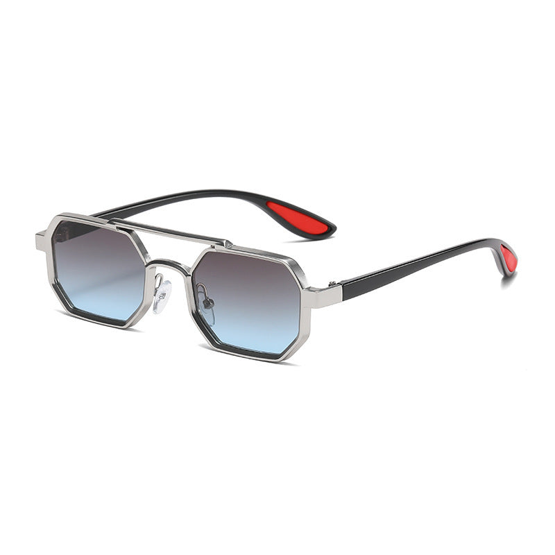 Fashion Metal Sunglasses Large Frame Sun-resistant Sunglasses Fashion Metal Sunglasses Large Frame Sun-resistant Sunglasses