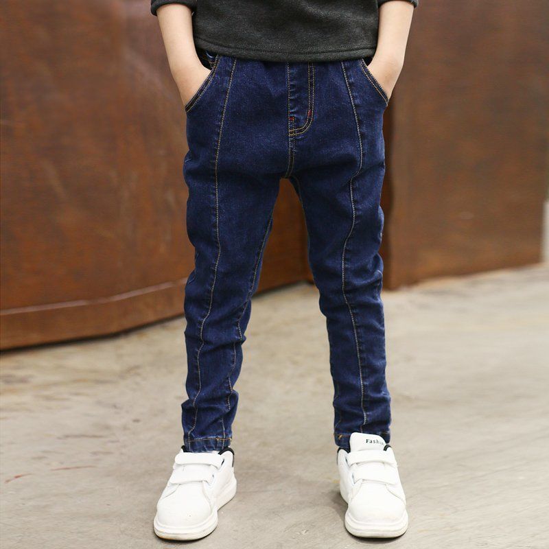 Boys Jeans Autumn And Winter New One-piece Velvet Boys Jeans Autumn And Winter New One-piece Velvet