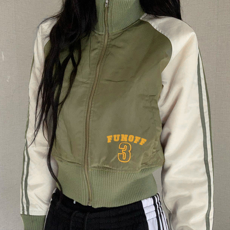 European And American Autumn Zipper Cardigan Jacket Women European And American Autumn Zipper Cardigan Jacket Women