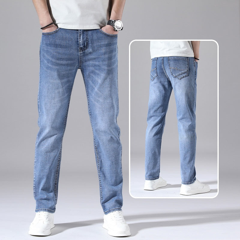 Retro Thin Jeans Straight Loose Casual Trousers Men Retro Thin Jeans Straight Loose Casual Trousers Men