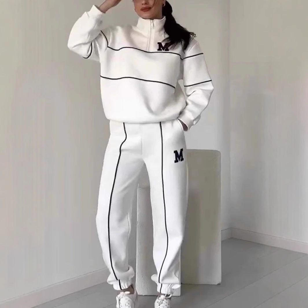 Womens 2 Piece Outfits Lounge Hoodless Pullover Sweatshirt Sweatsuit Sets Sweatshirt Baggy Fashion Sweatpants With Pockets Womens 2 Piece Outfits Lounge Hoodless Pullover Sweatshirt Sweatsuit Sets Sweatshirt Baggy Fashion Sweatpants With Pockets