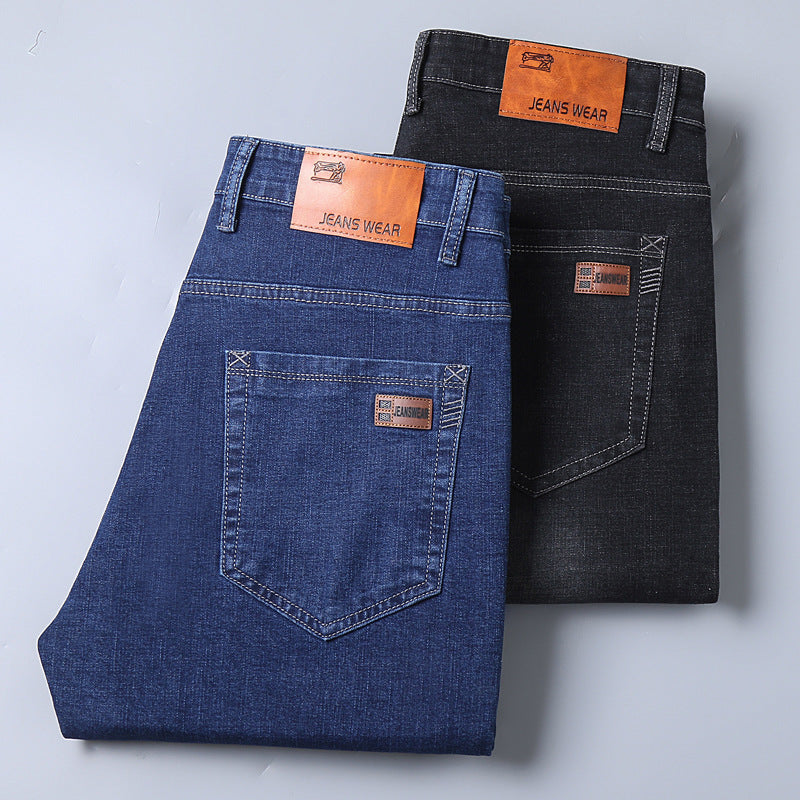 Spring Jeans Men's Elastic Straight Spring Jeans Men's Elastic Straight