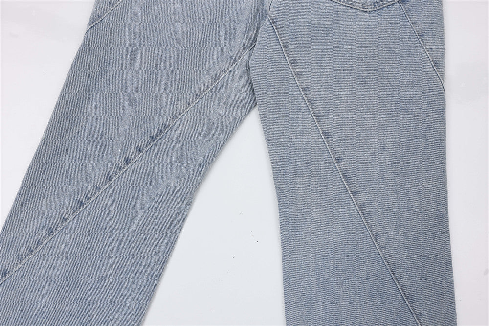 Heavy Industry Washed And Worn Jeans Men Heavy Industry Washed And Worn Jeans Men