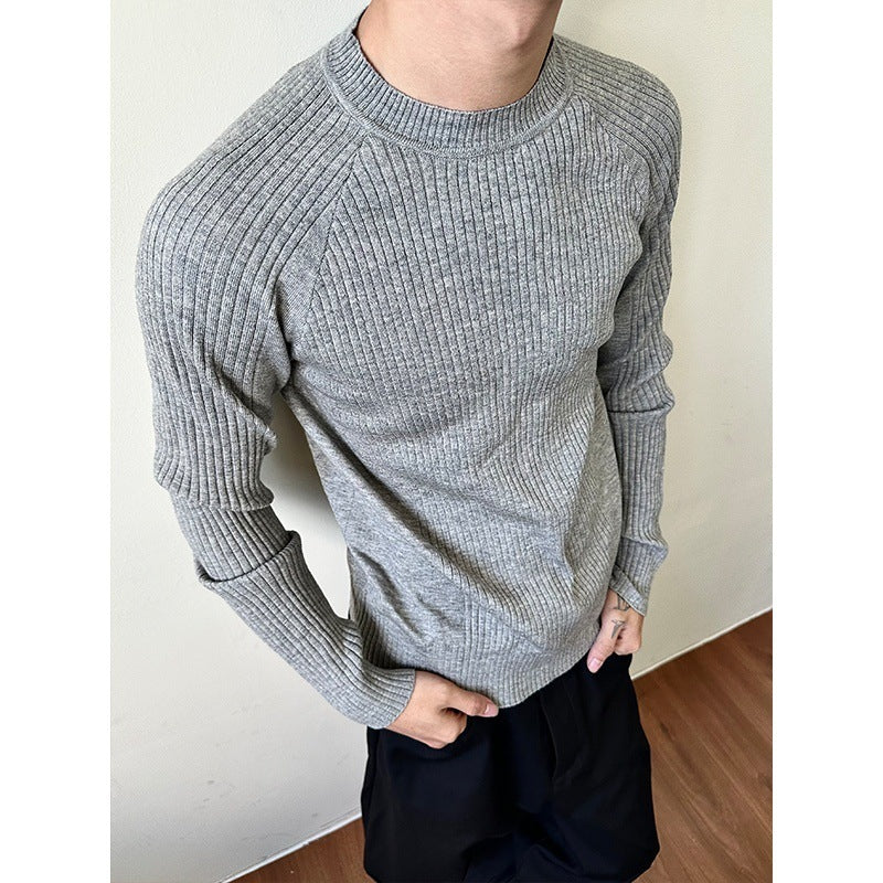 Sunken Stripe Knitted Loose Sweater Sunken Stripe Knitted Loose Sweater