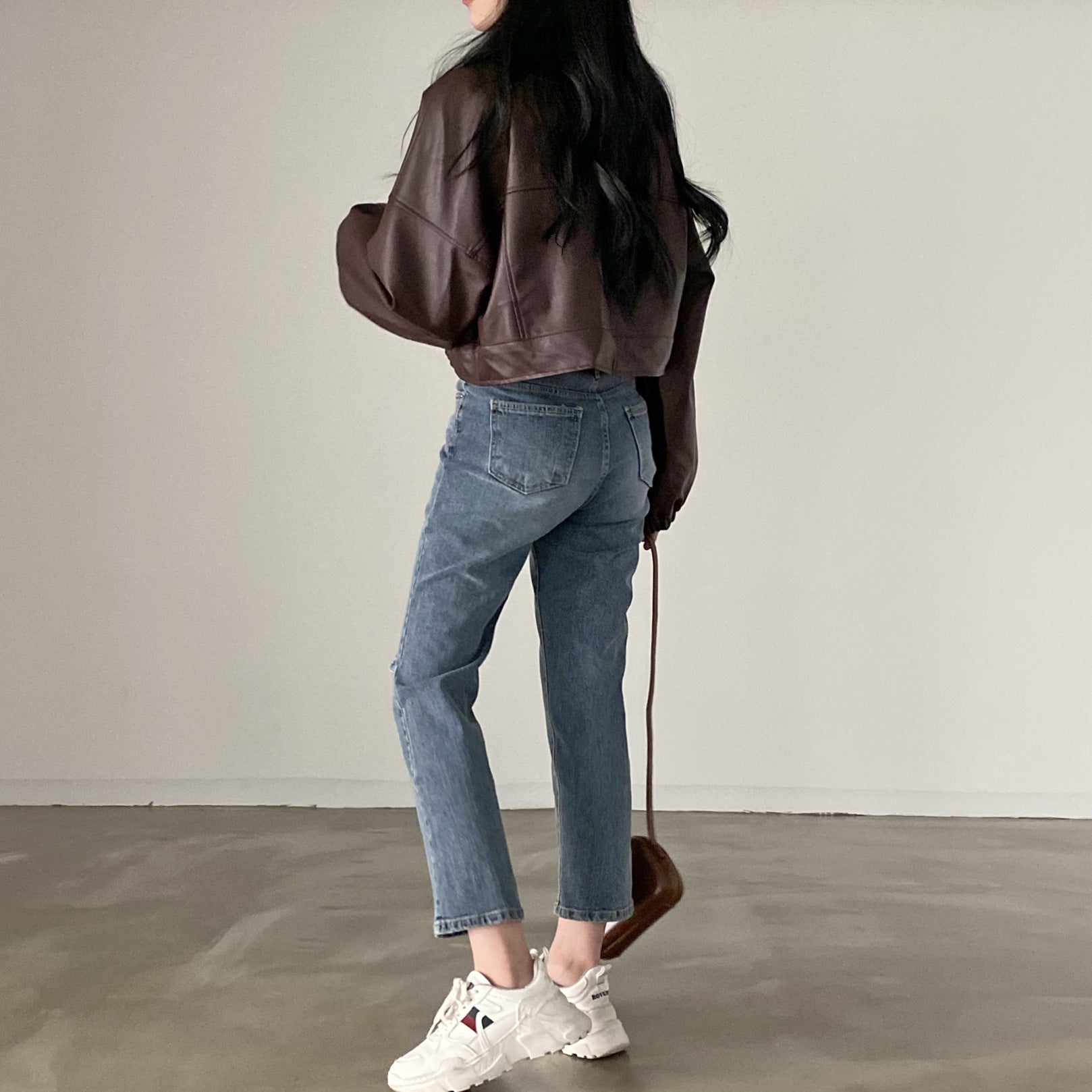 Versatile Short Jacket PU Leather Women Versatile Short Jacket PU Leather Women