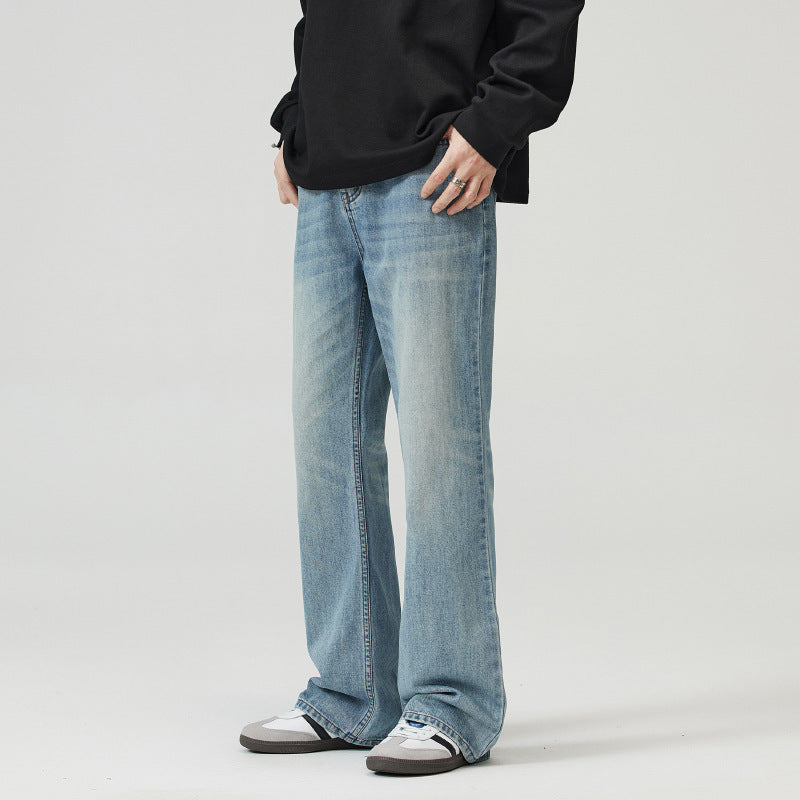 Washed Light Blue Skinny Jeans For Men Washed Light Blue Skinny Jeans For Men