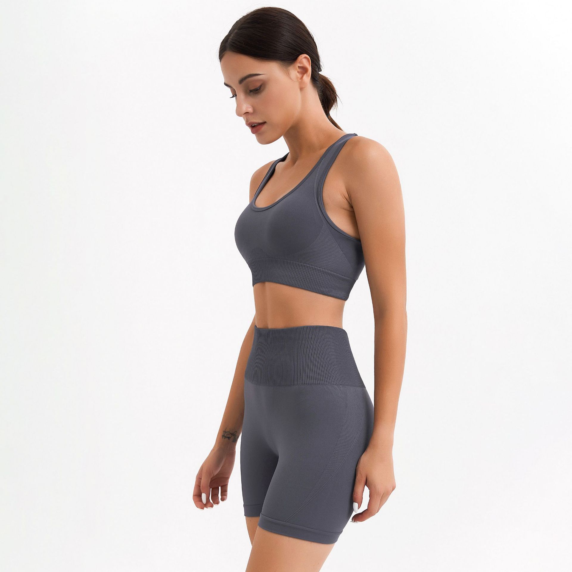 Gym Suit Push Up Women Bra Seamless Shorts Gym Suit Push Up Women Bra Seamless Shorts