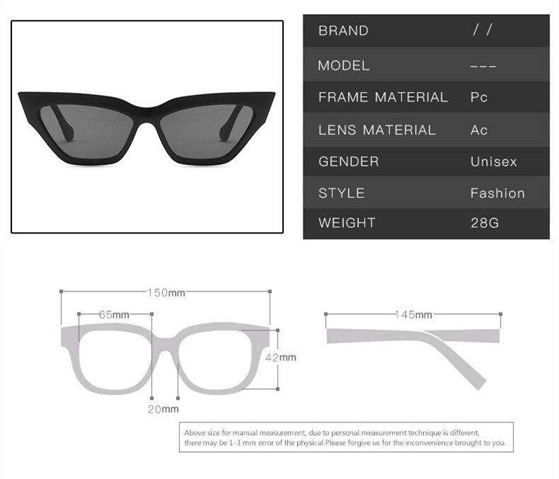 Chain Leg Cat Eye Sunglasses For Women Chain Leg Cat Eye Sunglasses For Women