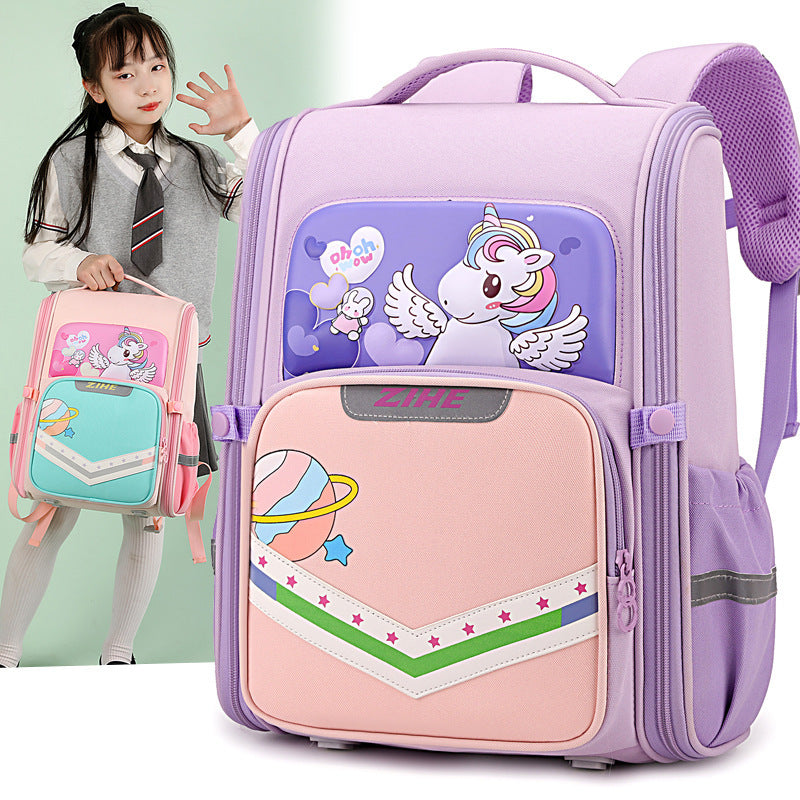 Cartoon Backpack For Reducing Burden And Protecting The Spine Cartoon Backpack For Reducing Burden And Protecting The Spine