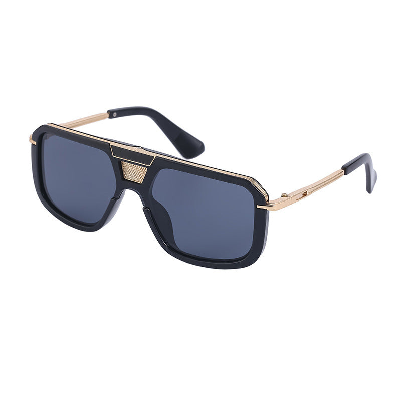Retro Square Sun Men's European And American Large Frame Sunglasses Women Retro Square Sun Men's European And American Large Frame Sunglasses Women
