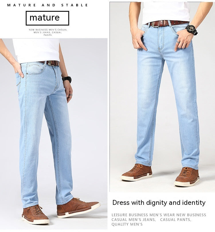 Men's Summer Jeans Men's Straight-leg Pants Men's Summer Jeans Men's Straight-leg Pants