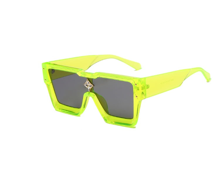 Oversized One Lens Square Sunglasses Fashion Men Women Oversized One Lens Square Sunglasses Fashion Men Women