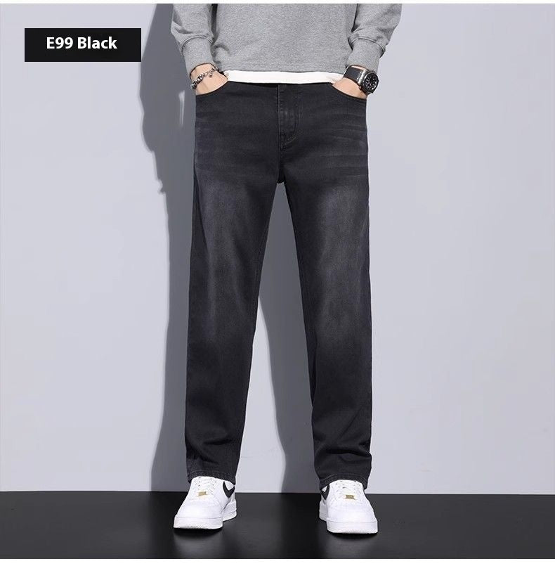 Jeans Loose Straight Casual Long Pants Men Jeans Loose Straight Casual Long Pants Men