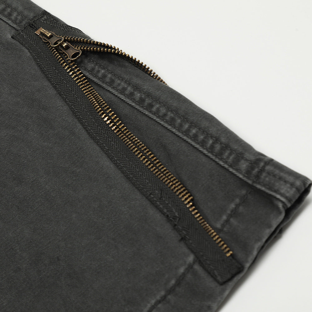Vintage Fashion Washing Water Cargo Jeans Men Vintage Fashion Washing Water Cargo Jeans Men