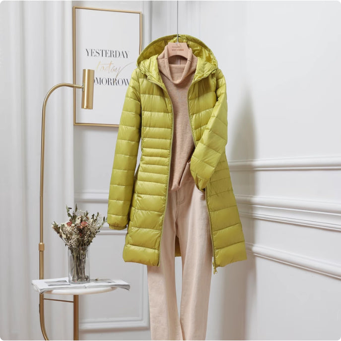 Lightweight Mid-length Plus Size Slim Fit Women's Down Jacket Lightweight Mid-length Plus Size Slim Fit Women's Down Jacket