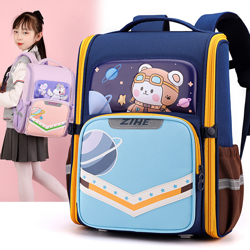 Cartoon Backpack For Reducing Burden And Protecting The Spine Cartoon Backpack For Reducing Burden And Protecting The Spine