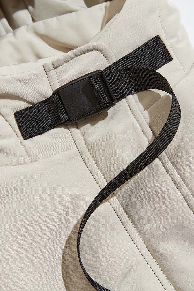 Waterproof Warm Padded Jacket Men's Fake Two Piece Tooling Multi Pocket Thickened Waterproof Warm Padded Jacket Men's Fake Two Piece Tooling Multi Pocket Thickened