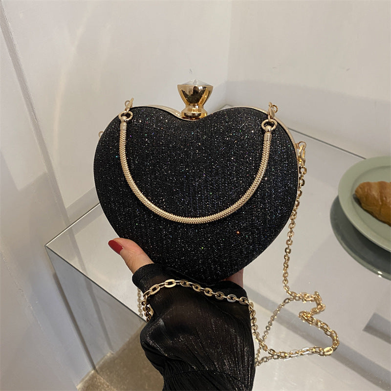 Banquet Bag Love Chain Shoulder Crossbody Handbag Valentines Day Outfit Banquet Bag Love Chain Shoulder Crossbody Handbag Valentines Day Outfit