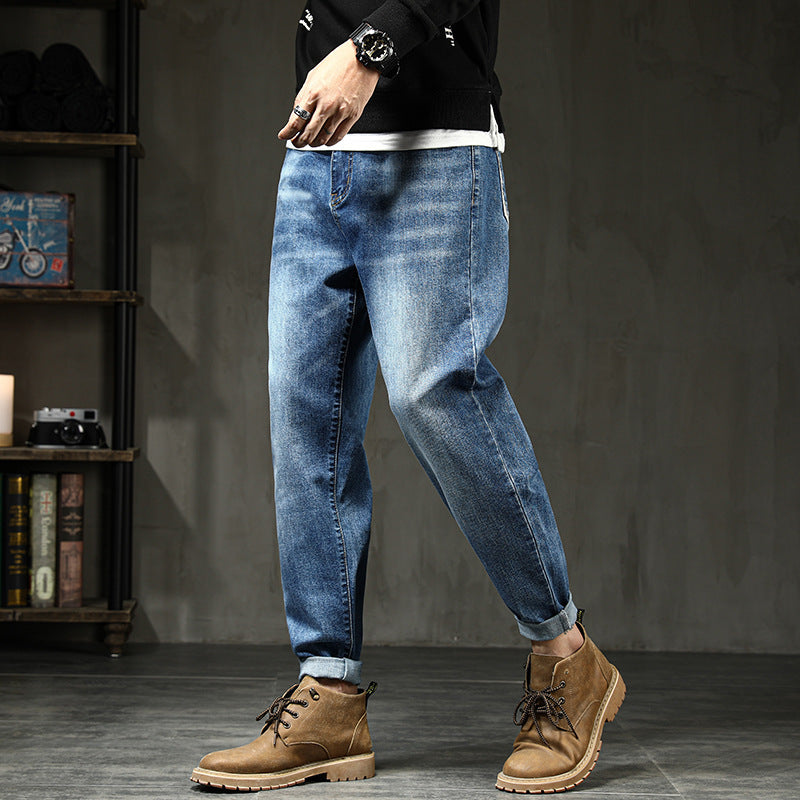 Jeans Loose Plus Fat Plus Size Harem Trousers Stretch Feet Jeans Men Jeans Loose Plus Fat Plus Size Harem Trousers Stretch Feet Jeans Men