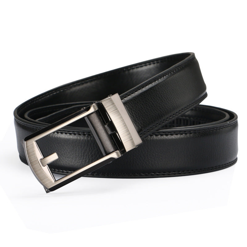Two-layer Cowhide Fake Needle Automatic Buckle Men's Special Belt Two-layer Cowhide Fake Needle Automatic Buckle Men's Special Belt