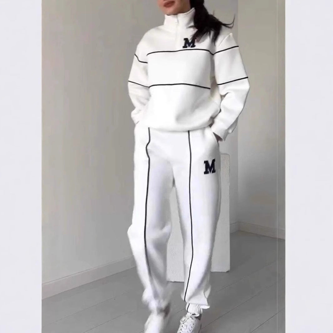 Womens 2 Piece Outfits Lounge Hoodless Pullover Sweatshirt Sweatsuit Sets Sweatshirt Baggy Fashion Sweatpants With Pockets Womens 2 Piece Outfits Lounge Hoodless Pullover Sweatshirt Sweatsuit Sets Sweatshirt Baggy Fashion Sweatpants With Pockets