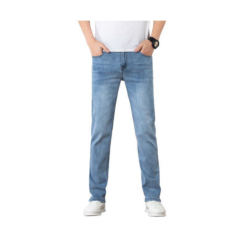 Loose Youth Straight Slim Fit Elastic Trend Men's Jeans Loose Youth Straight Slim Fit Elastic Trend Men's Jeans
