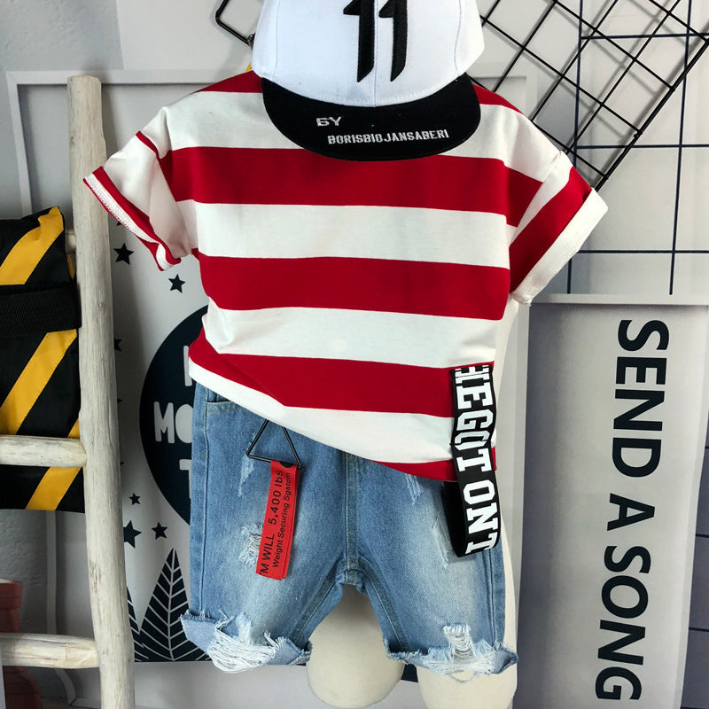 Children's Clothing Boys' Short Sleeve Suit Children's Clothing Boys' Short Sleeve Suit