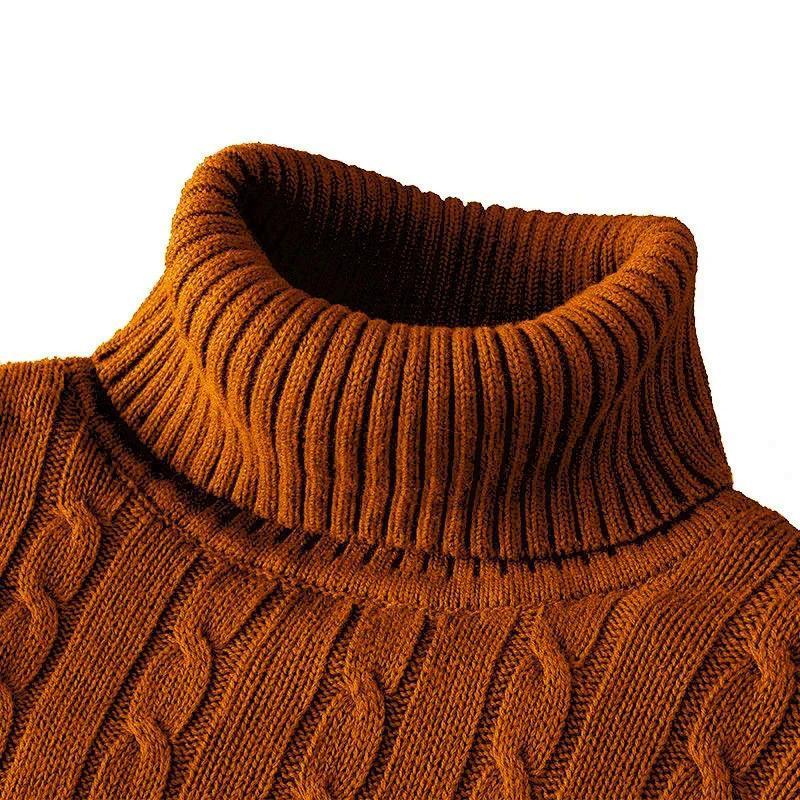 Twist Knitted Pullover Slim Fit Warm Top Solid Color Twist Knitted Pullover Slim Fit Warm Top Solid Color