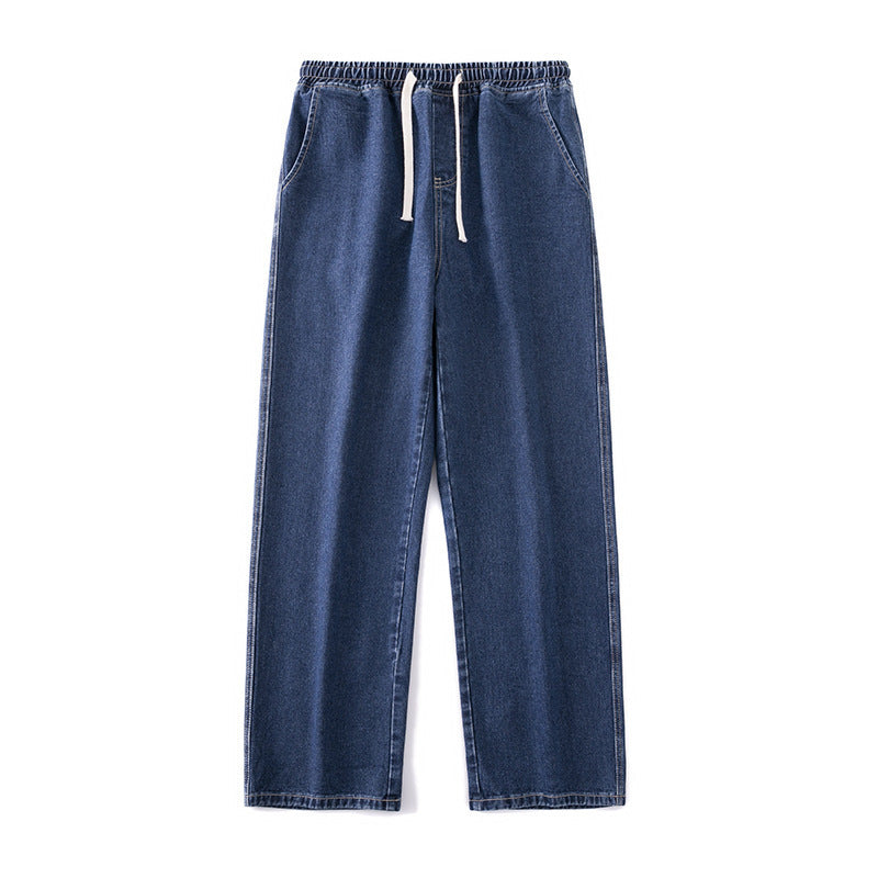 Straight Loose Light Blue Jeans For Men Straight Loose Light Blue Jeans For Men