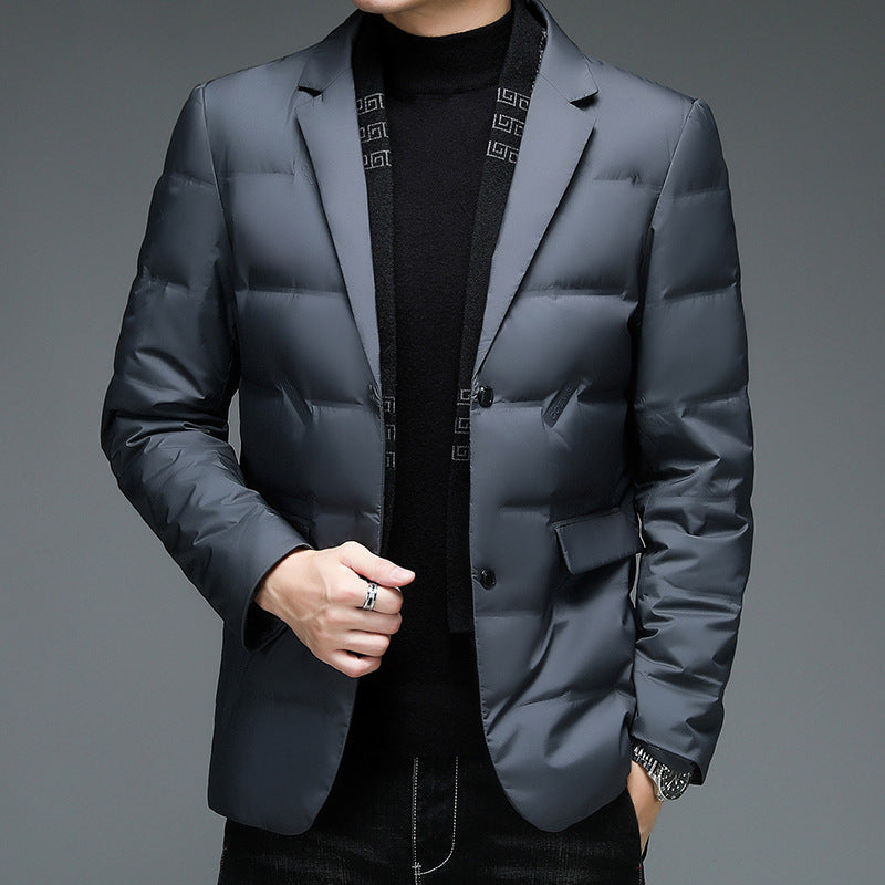 Winter Men's Suit Detachable Scarf Collar Casual Down Jacket Winter Men's Suit Detachable Scarf Collar Casual Down Jacket