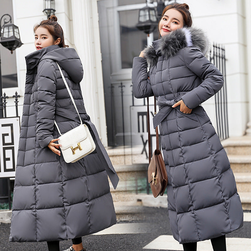 Slim-fit Over-the-knee Padded Cotton Coat Winter Coat Slim-fit Over-the-knee Padded Cotton Coat Winter Coat