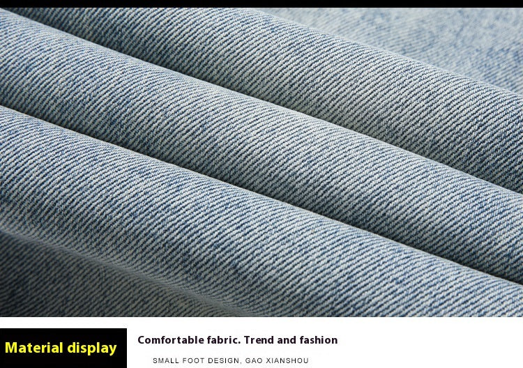 New Patch Ripped Jeans Men's Stretch New Patch Ripped Jeans Men's Stretch