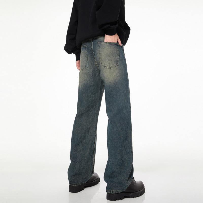 Men's And Women's Loose Straight Mop Pants Men's And Women's Loose Straight Mop Pants