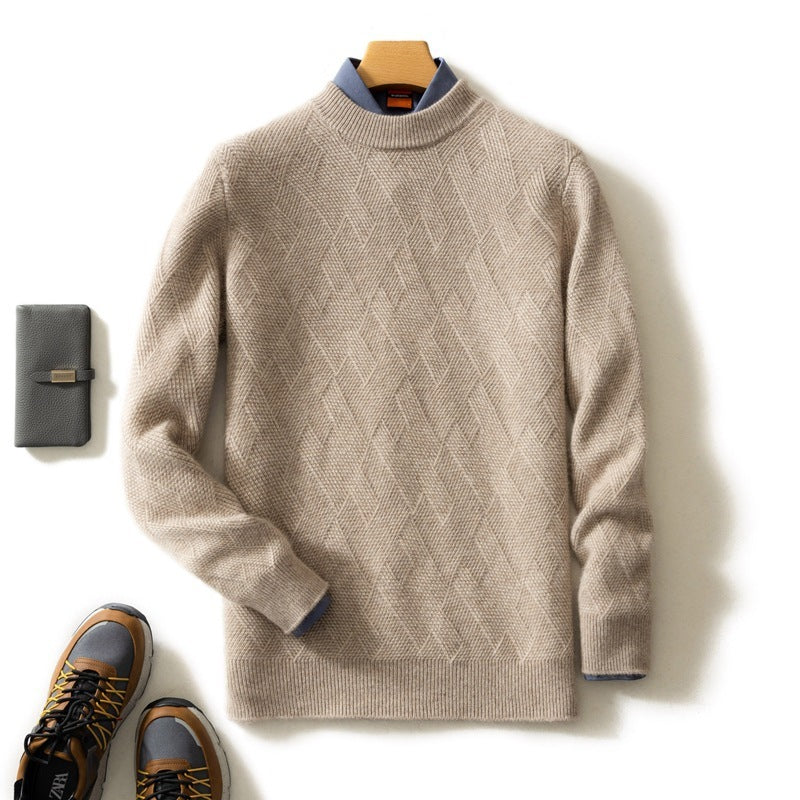 Thick Round Neck Men's Cashmere Sweater Thick Round Neck Men's Cashmere Sweater