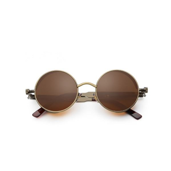 Gothic Steampunk Sunglasses For Women Men Round Lens Metal Frame Gothic Steampunk Sunglasses For Women Men Round Lens Metal Frame