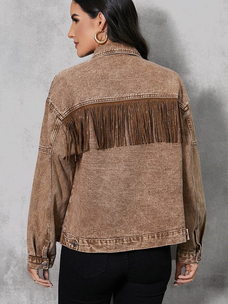 Tassel Lapel Jacket Coat For Women Tassel Lapel Jacket Coat For Women