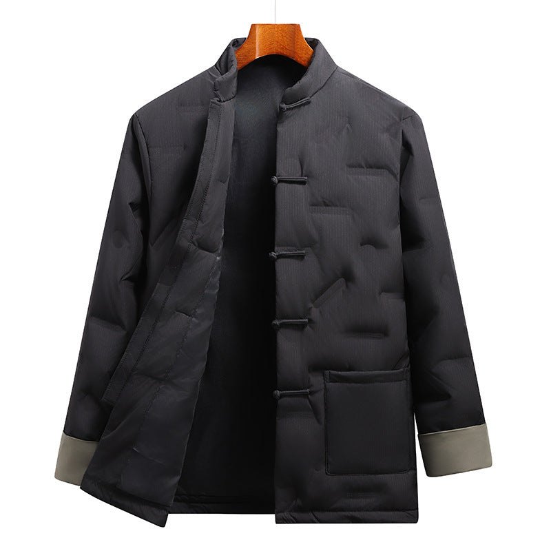 Chinese Tang Costume Down Jacket Chinese Style For Men Fall Winter Coat Chinese Tang Costume Down Jacket Chinese Style For Men Fall Winter Coat