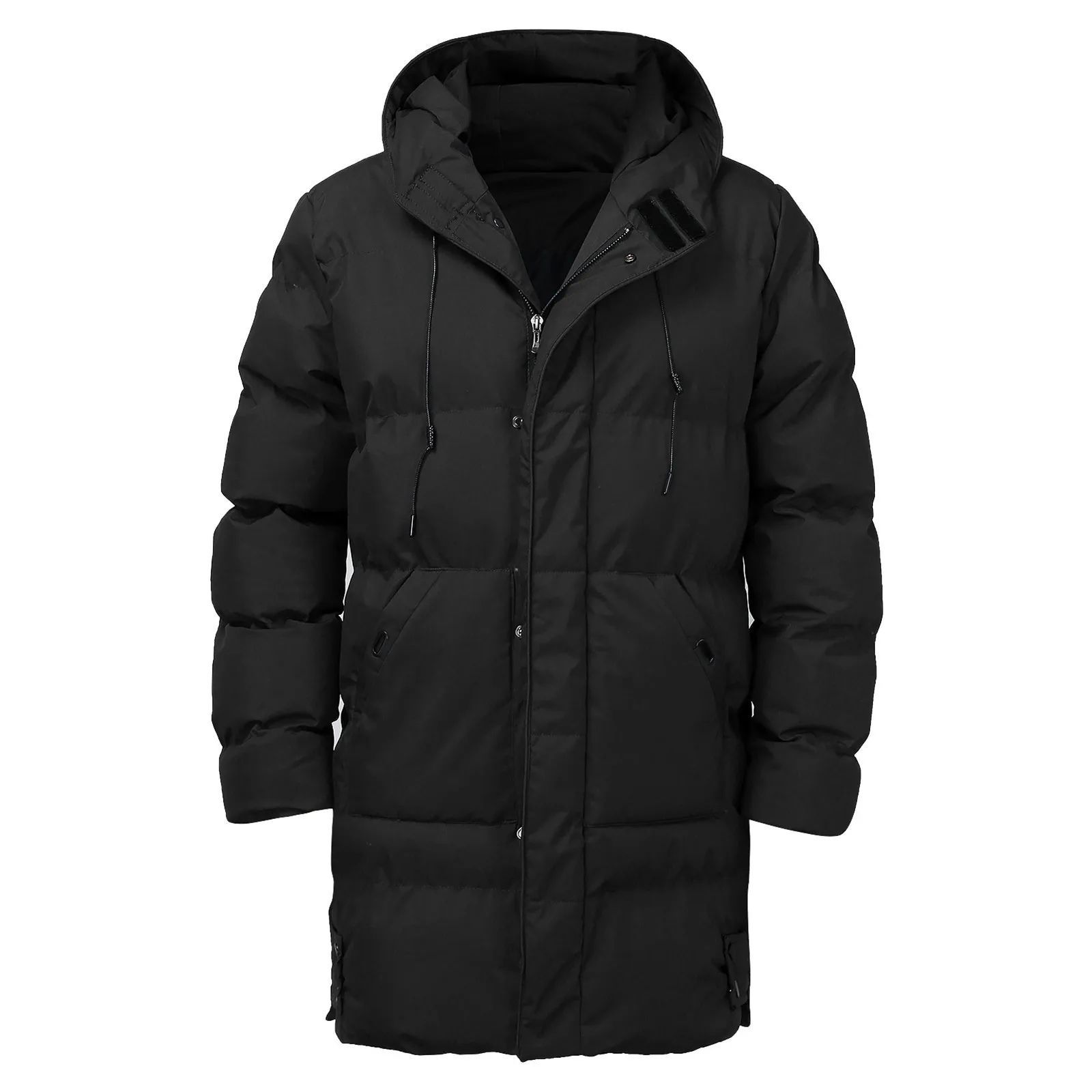 Casual Warm Hooded Long Snow Wear Jacket Coat Men Outwear Casual Warm Hooded Long Snow Wear Jacket Coat Men Outwear