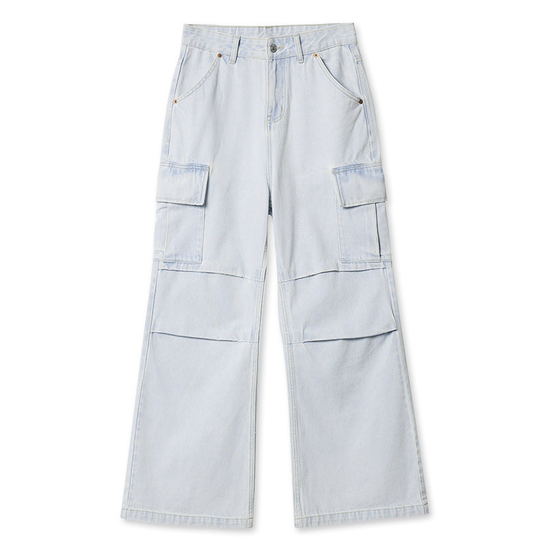 Fashion American Wide-leg Workwear Jeans Men Fashion American Wide-leg Workwear Jeans Men