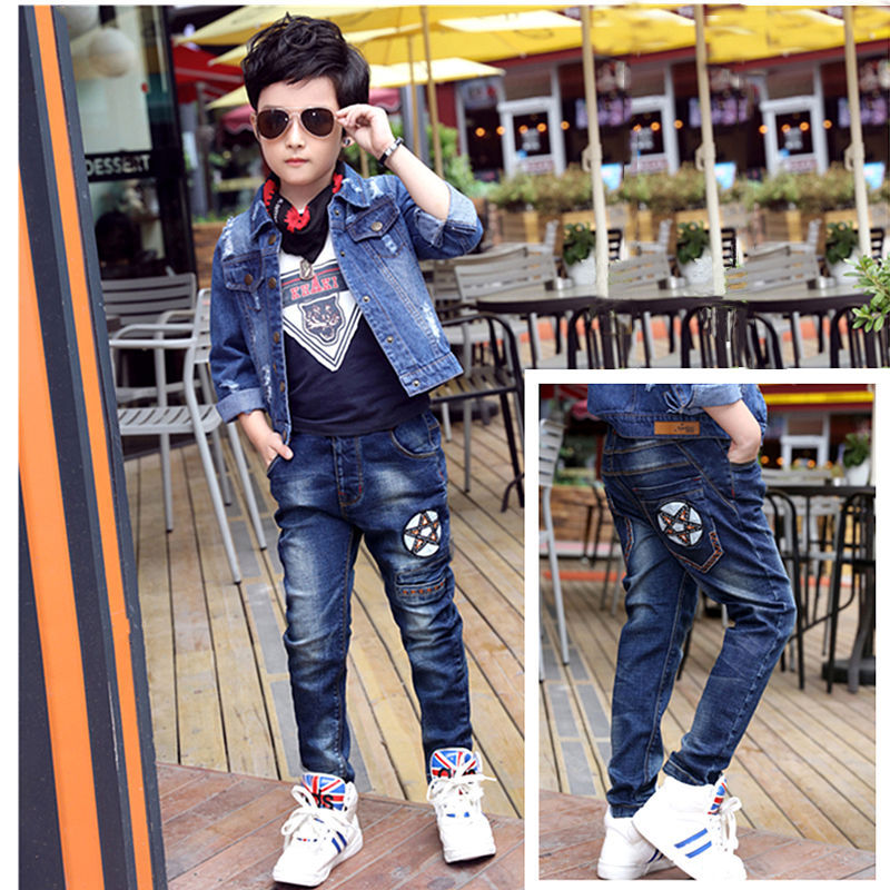 Boys Jeans Autumn And Winter New One-piece Velvet Boys Jeans Autumn And Winter New One-piece Velvet