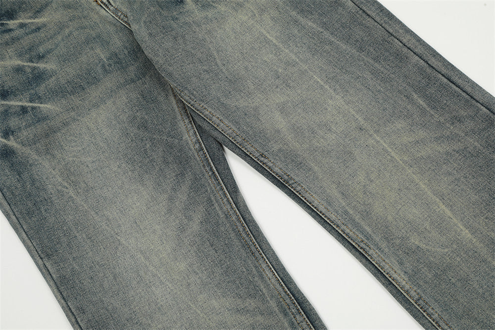 Fashion American Retro Washed Worn Jeans Men Fashion American Retro Washed Worn Jeans Men