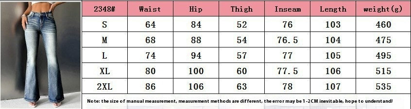 Women's Vintage Jeans High Elastic Pocket Embroidered Vintage Jeans Women's Vintage Jeans High Elastic Pocket Embroidered Vintage Jeans